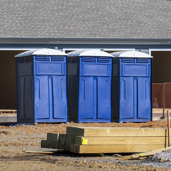 how often are the porta potties cleaned and serviced during a rental period in Bethlehem